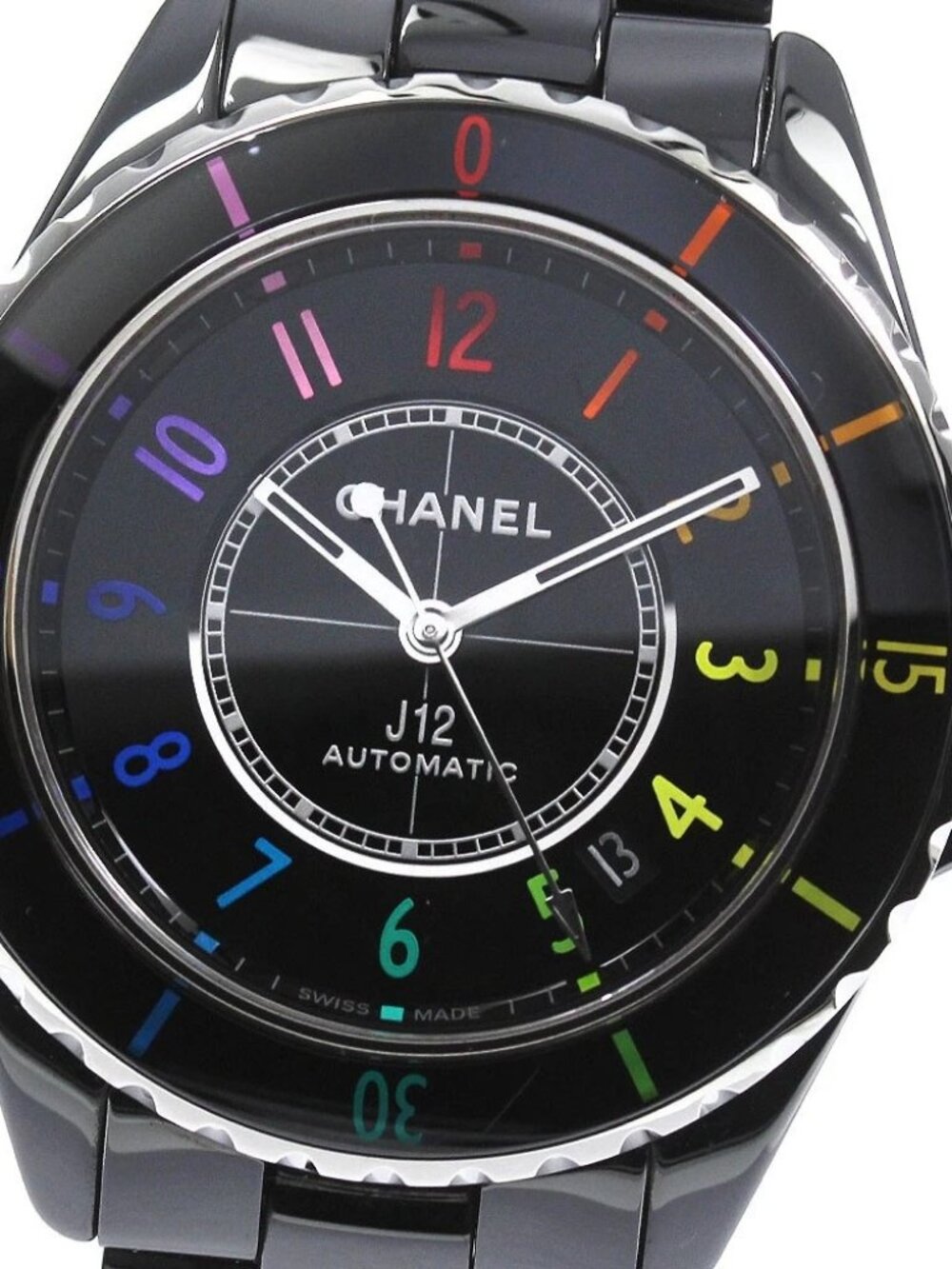 CHANEL J12 electro H7122 Black ceramic black Dial Automatic Men's Watch_793763